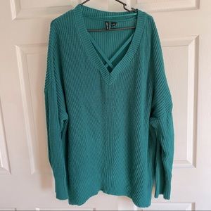 Teal Oversized Sweater